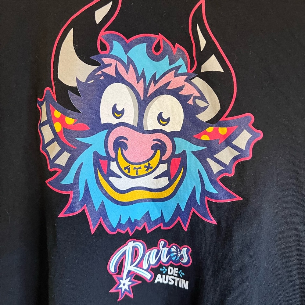 Austin Spurs Raros de Austin Men's Mitchell And Ness Mascot Logo T-Shirt Sz. XL